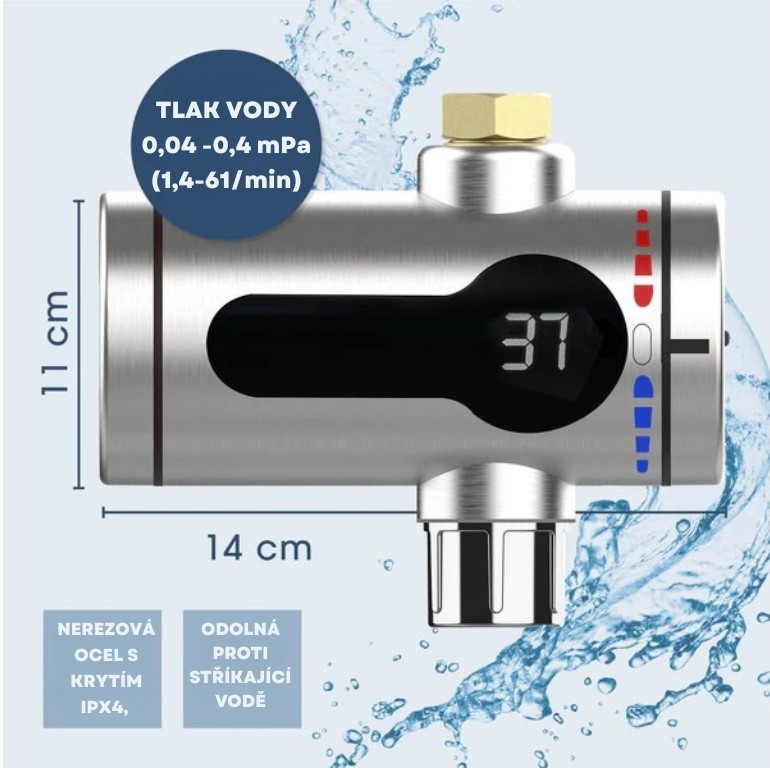 EasyMaxx zahradní průtokový ohřívač vody 04900 (2)